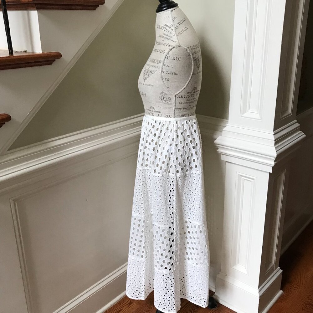 Solid & Striped the Georgia Eyelet Maxi Skirt Womens XL White Ivory Cover Up - Picture 10 of 14